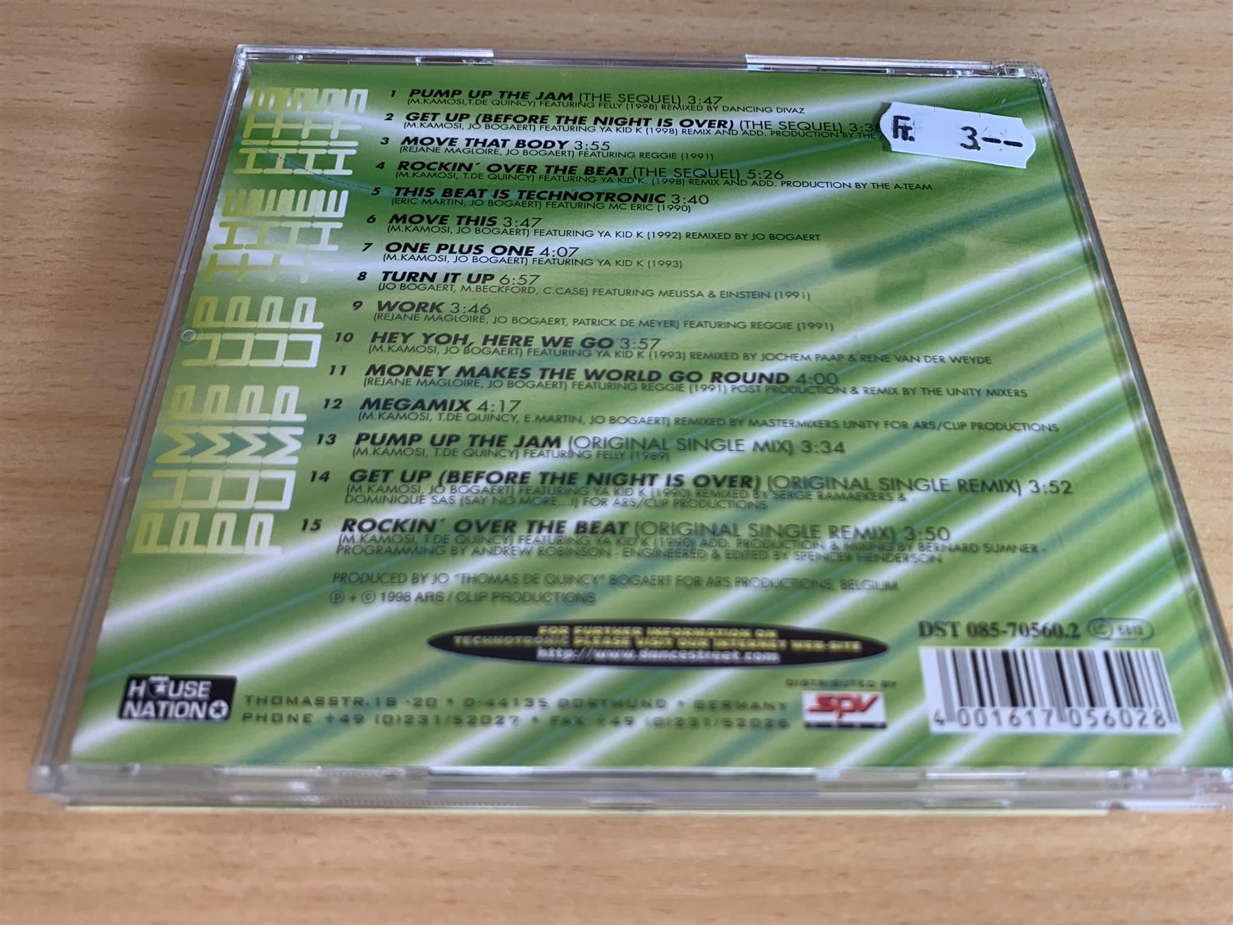 CD: Technotronic – Pump Up The Hits – Usato da Rikon im Tösstal venduto da Alpenmutz 1