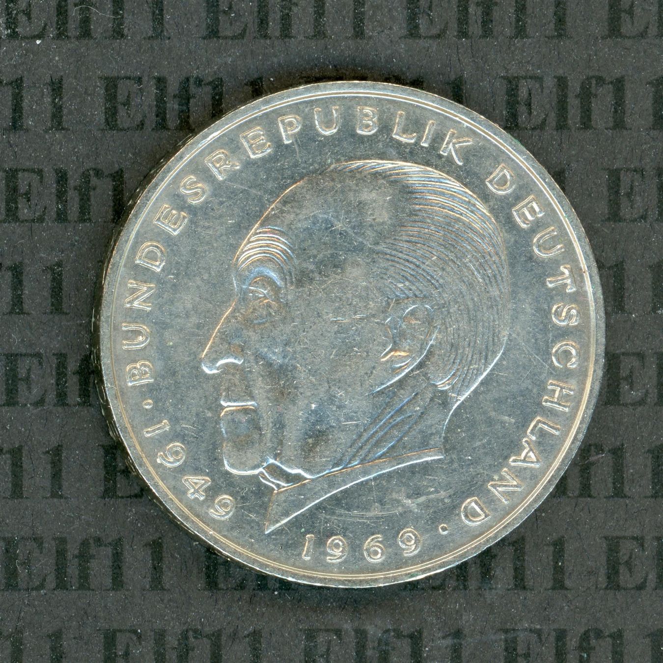 Tutti le monete: DEM___2.00 1972D Adenauer vz 2 Deutsche Mark – Usato da Widnau venduto da Elf11 1