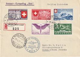 Landi 1939, Swissair Flug Süd, Etappe Zürich-Rom