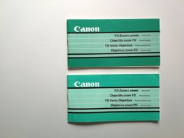 Bedienungsanleitung Canon FD-Vario-Objektive