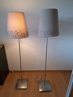 Stehlampen Set silberfarben mit Mustern guter Zustand