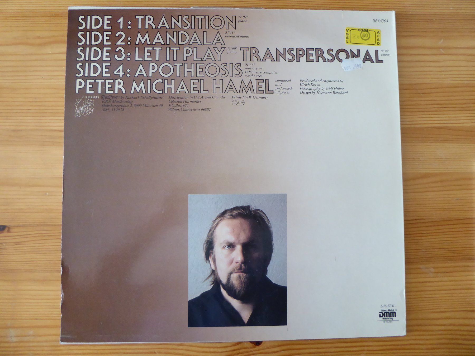 Dischi in vinile: Peter Michael Hamel - Transition – Usato da Aeugst am Albis venduto da Drayprescot 1