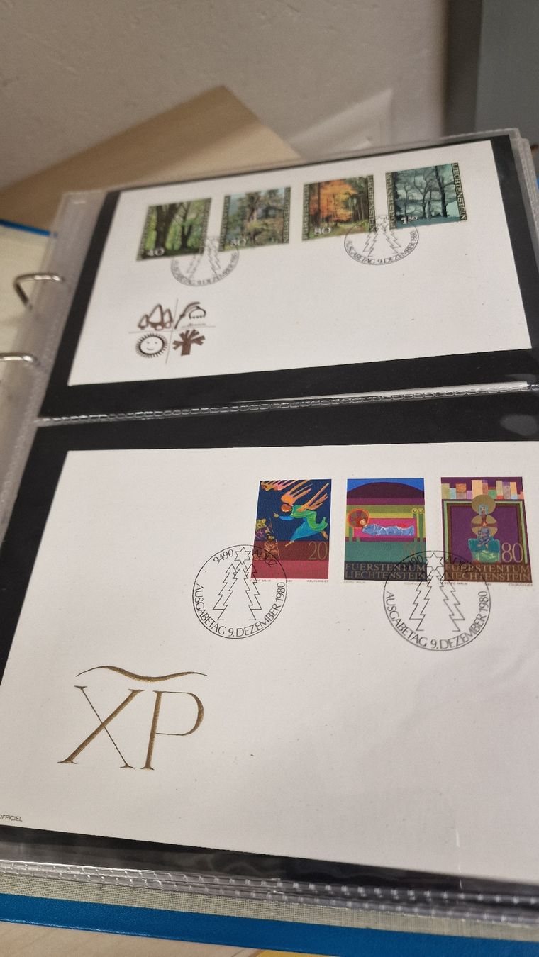 Alle Briefmarken: Briefmarkensammlung Liechtenstein, Top Zustand, FDC – Gebraucht aus Herisau von Antiques.AR 1