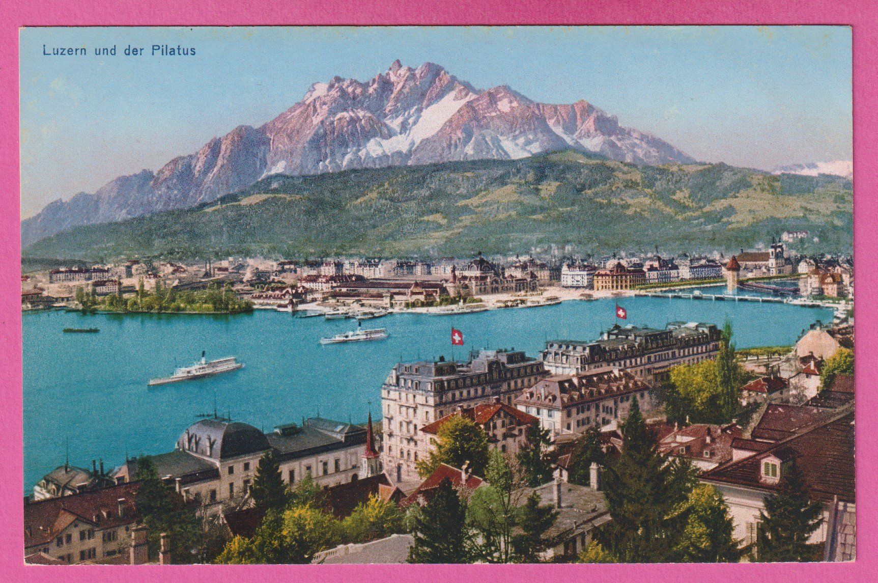 Cartoline postali: Luzern und der Pilatus – Usato da Einsiedeln venduto da dillie