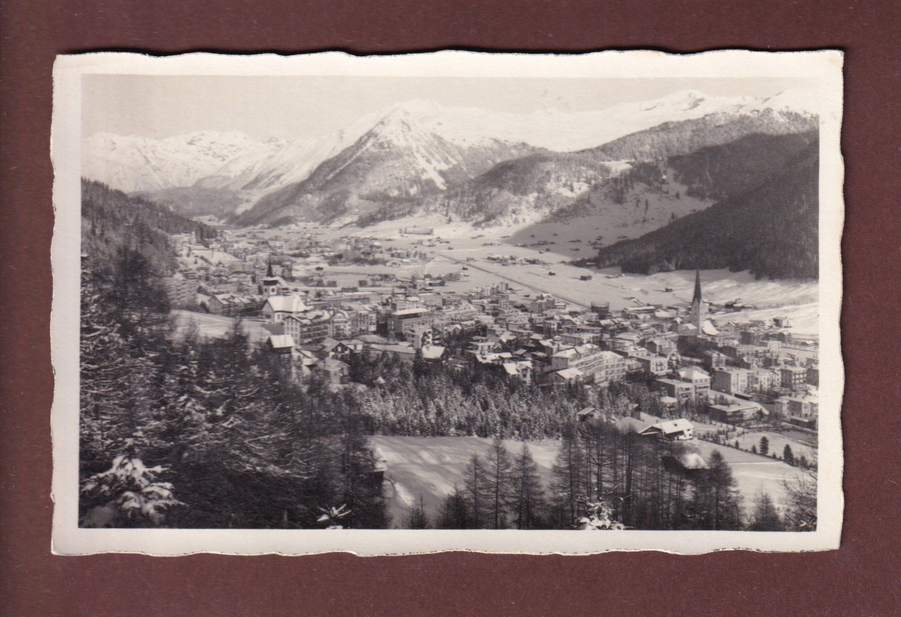 Cartoline postali: DAVOS unter Schnee – Usato da Pully venduto da nicecards-shop