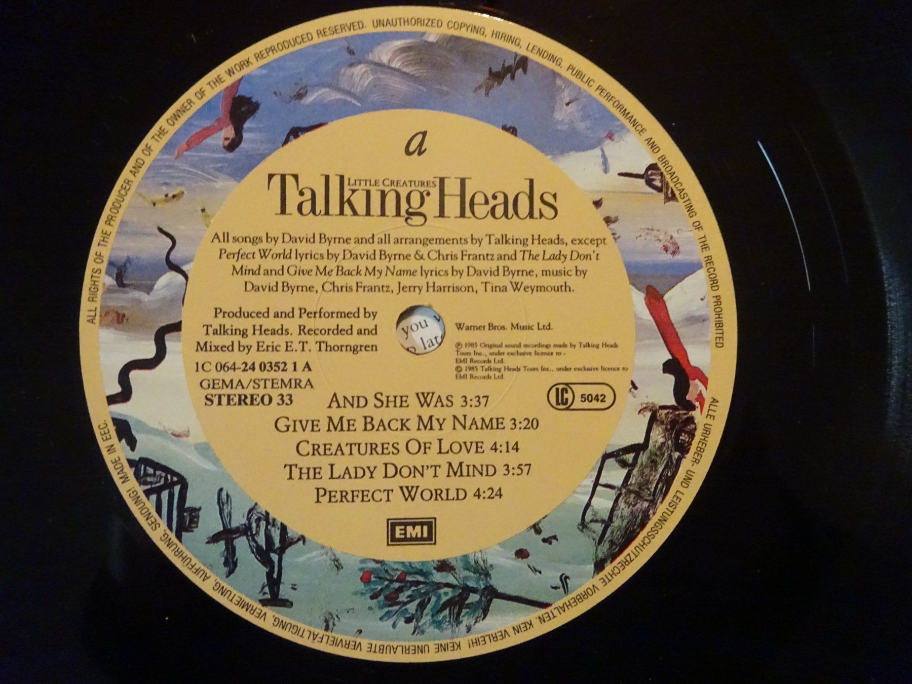 Dischi in vinile: TALKING HEADS ** LITTLE CREATURES ** EXCELLENT – Usato da Luzern venduto da xrayspex99 4