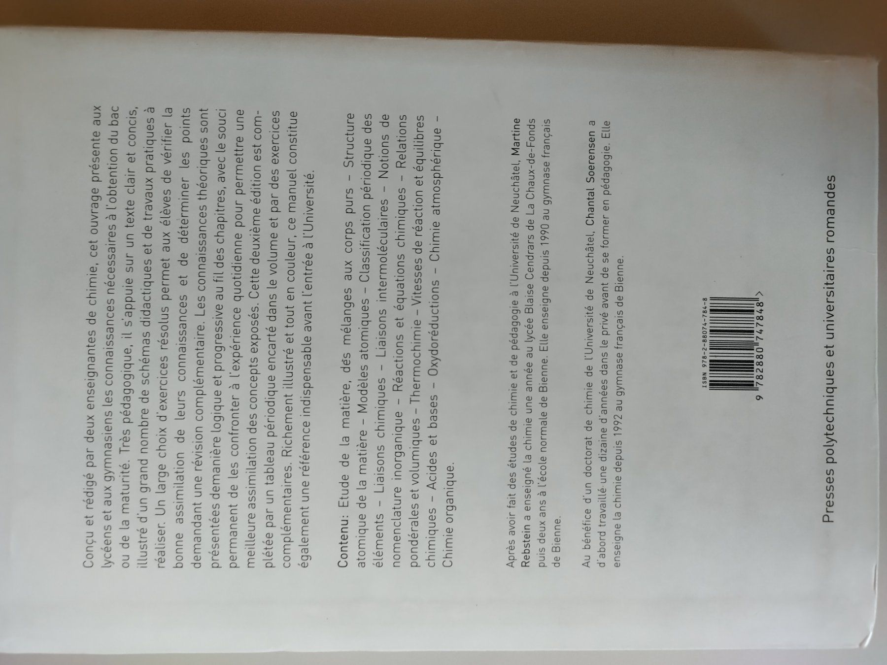 Libri: 3 livres de chimie – Usato da Ollon VD venduto da yva_g28f 4
