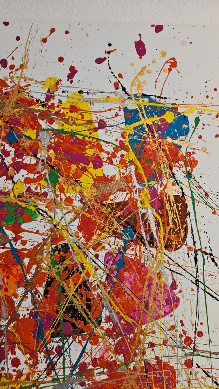 Gemälde: Tableau abstrait moderne, couleurs vives et éclatantes. – Neu (gemäss Beschreibung) aus Le Locle von fab_c9hh 4