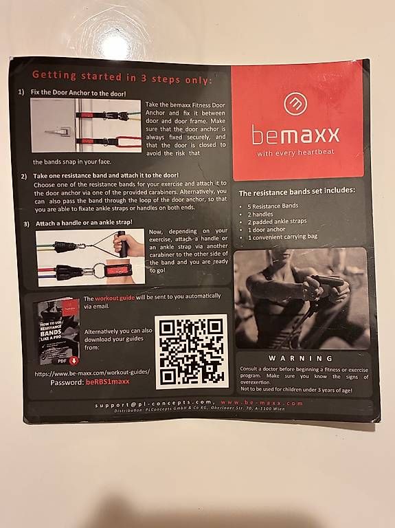 Hometrainer: Set de bandes de résistance beMaxx – Usato da Lausanne venduto da kiom28 2