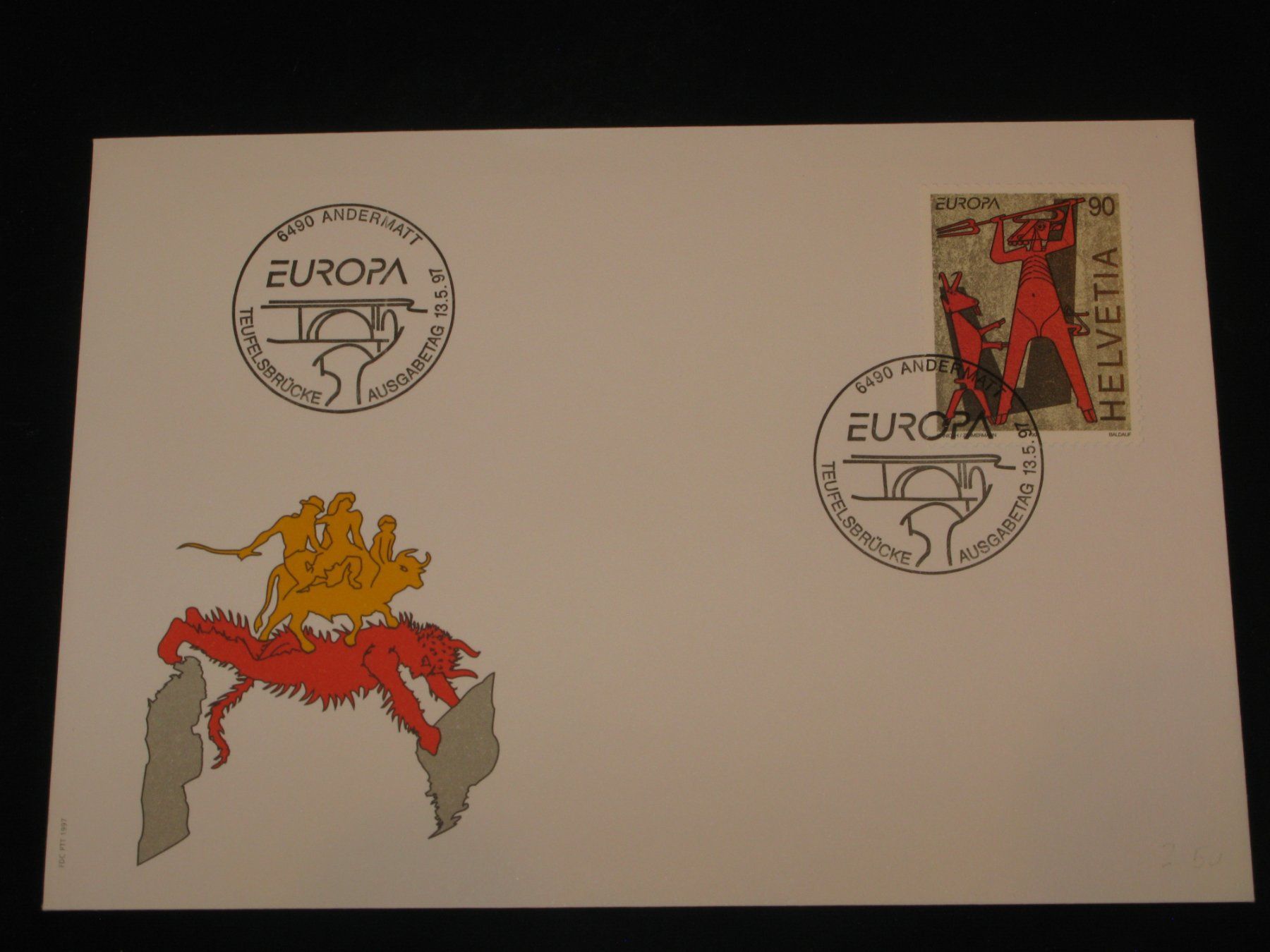 Tutti i francobolli: Werbemarken Europa FDC 1997 Nr. 919 – Usato da Riken AG venduto da HEROWE