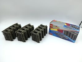 2x Lego Eisenbahn Schienen 4520+ 1x 4515