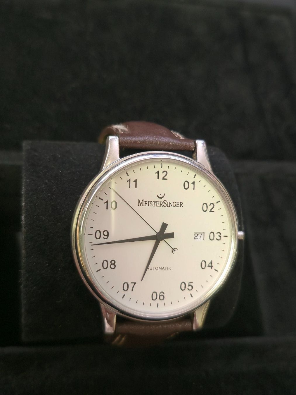 MeisterSinger Orologi: Meister Singer Scrypto Automatik läuft, Krone fehlt – Usato da Dietlikon venduto da sop_qr7v 4
