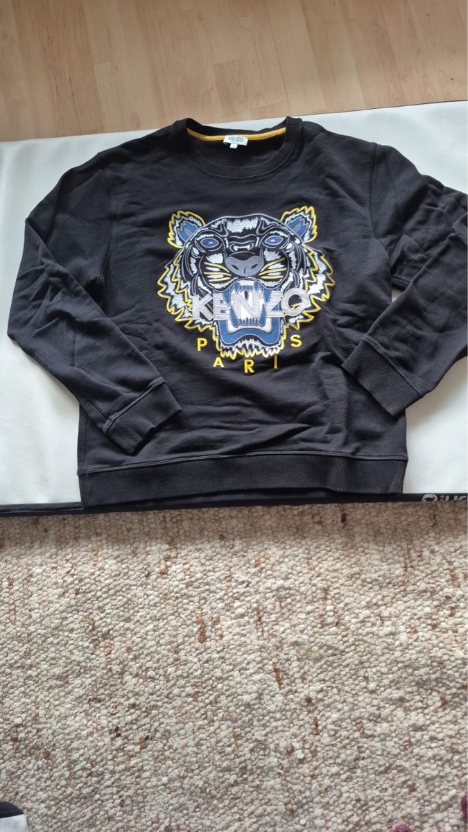 Kenzo Maglioni & Felpe: KENZO Paris, Schwarzer Pullover mit Tiger - Grösse L – Usato da Rotkreuz venduto da perlengott 2