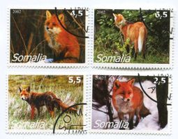 Briefmarken "Rotfuchs". Somalia