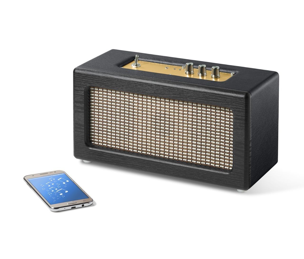 Casse acustiche: Retro-Bluetooth®-Lautsprecher NEU – Nuovo e nell'imballaggio originale da Rebstein venduto da Memo-Moonstar