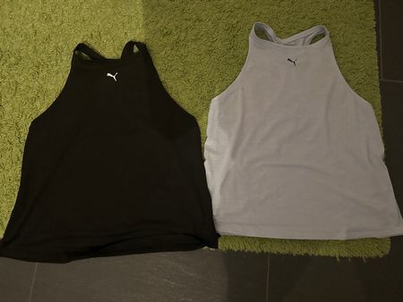 2 neue Puma Tank Tops für Damen XL Racerback Sport