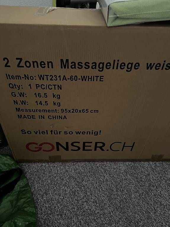 Liegen & Liegestühle: Massageliege 2 Zonen weiss NEU – Neu und originalverpackt aus Engelburg von isa_fr9p 1