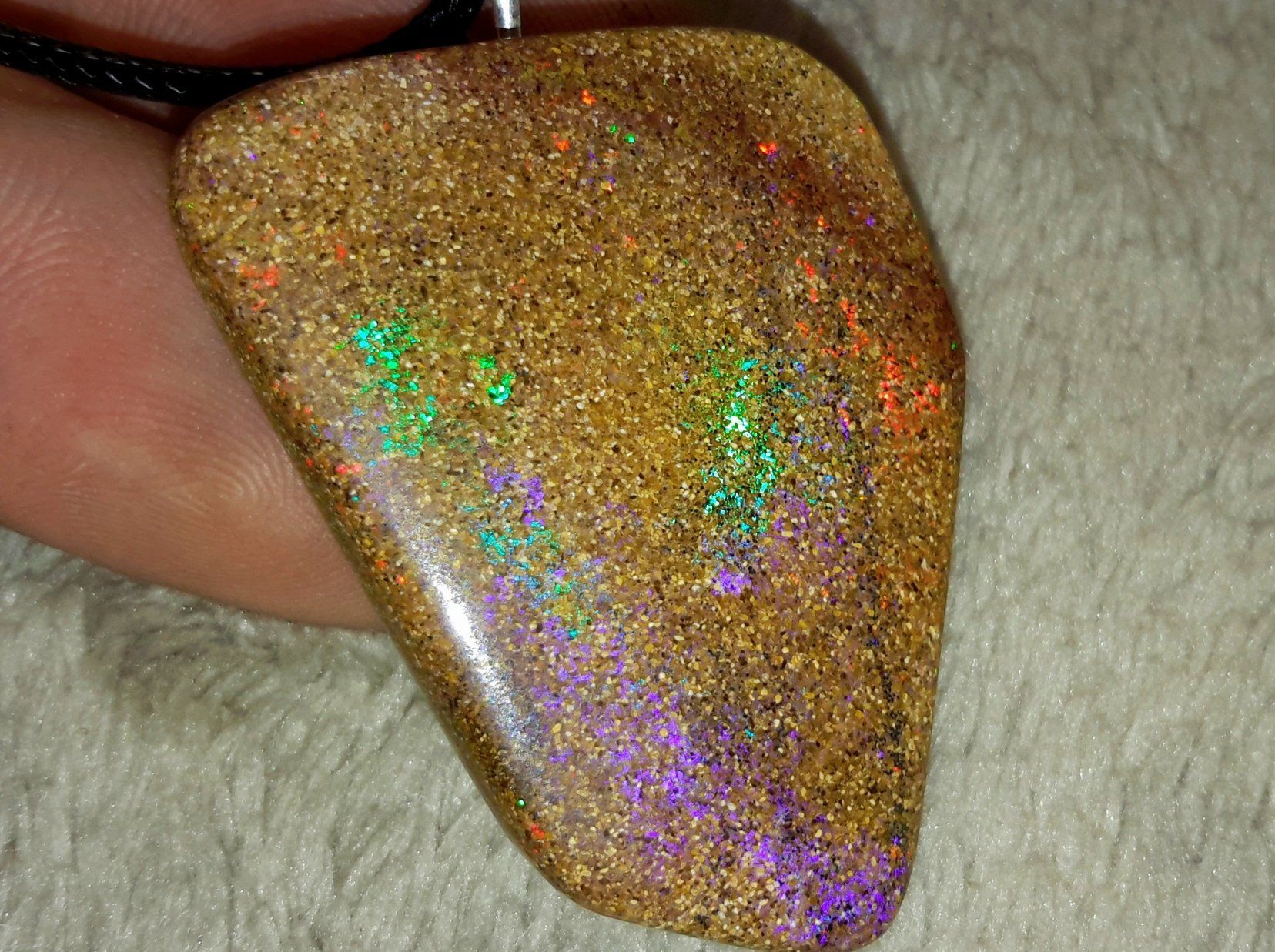 Ciondoli: XL Boulder Opal Anhänger – Nuovo e nell'imballaggio originale da Uerkheim venduto da Winwinner 3