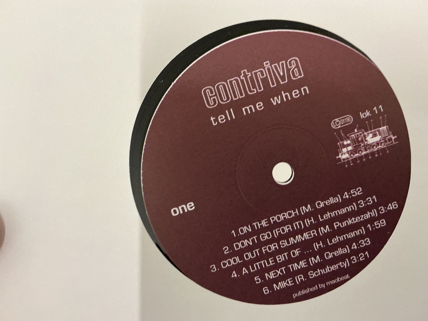 Dischi in vinile: Contriva LP - Tell Me When – Usato da Winterthur venduto da Tumko_7_Vinyl 1
