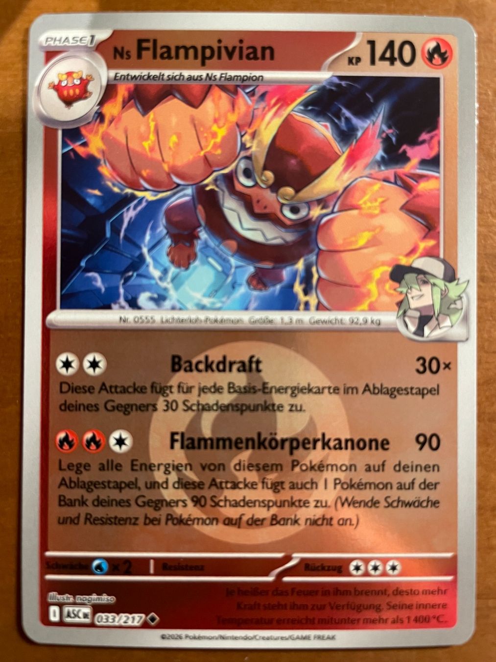 Pokémon Carte collezionabili: Pokemon Ns Flampivian Reverse (Versand gratis) – Nuovo (secondo la descrizione) da Chur venduto da Angerson