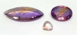 Lot 3x amétrines 100.14 ct - Valeur 800.- Fr