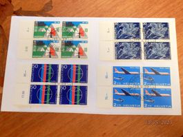 4er Block Serie 1969, Zst.Nr. 461 bis 465,  ET 18.2.69