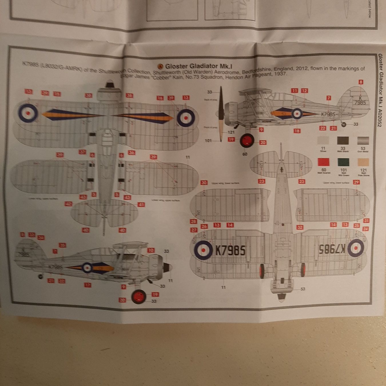 Airfix Kit di modellismo & Modellini statici: 2152 ... Gloster Gladiator Mk I ... Airfix 02052 – Nuovo (secondo la descrizione) da Bonstetten venduto da Benibanny59 3
