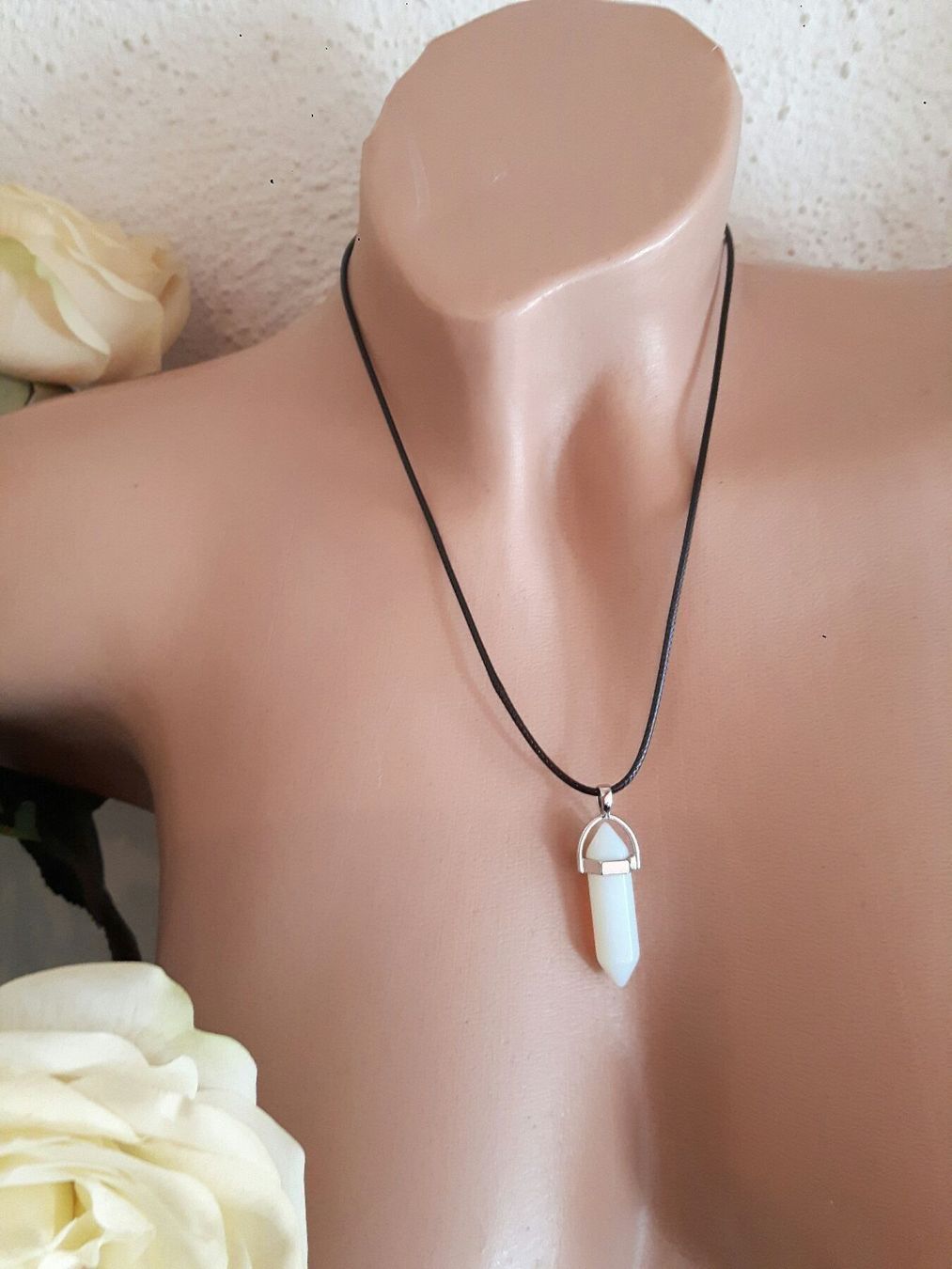 Catenine: Mondstein an Lederband – Nuovo e nell'imballaggio originale da Ibach venduto da fantasyfashion