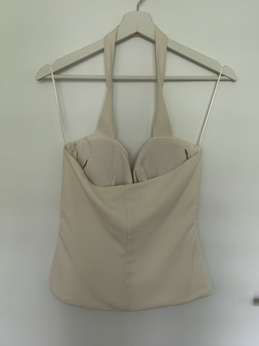 Zara Top: Zara Seashell Halter Top Ecru (M) – Nuovo (secondo la descrizione) da Triesen venduto da antonellaaa_ 3