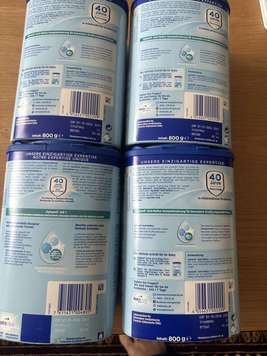 Aptamil Lebensmittel & Spezialitäten: Aptamil Anti-Reflux – Neu und originalverpackt aus Zürich von ami_p8fk 1