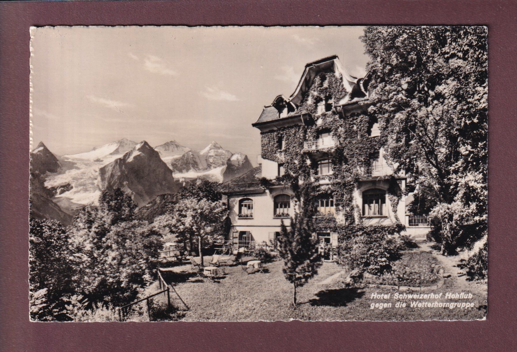 Cartoline postali: Hotel SCHWEIZERHOF - Hohfluh - 1953 – Usato da Pully venduto da nicecards