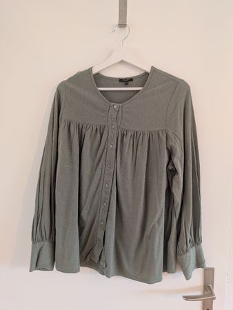 Massimo Dutti Olive Blouse - Size XS
