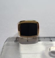18 Karat 750 Massiv Ring Mit Onyx