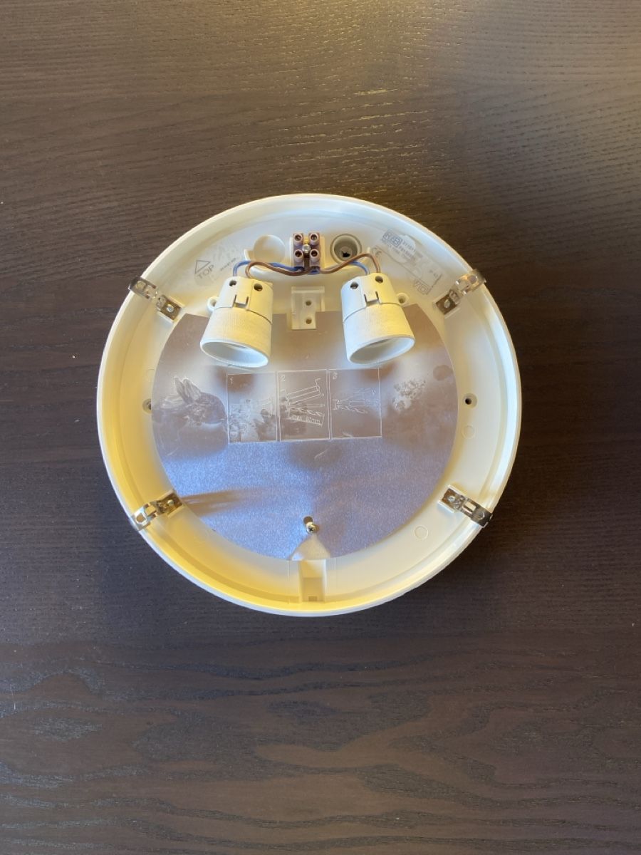 Lampadari & plafoniere: Deckenleuchte/Lampe rund weiss Glas – Usato da Kirchdorf BE venduto da tubatubak 2