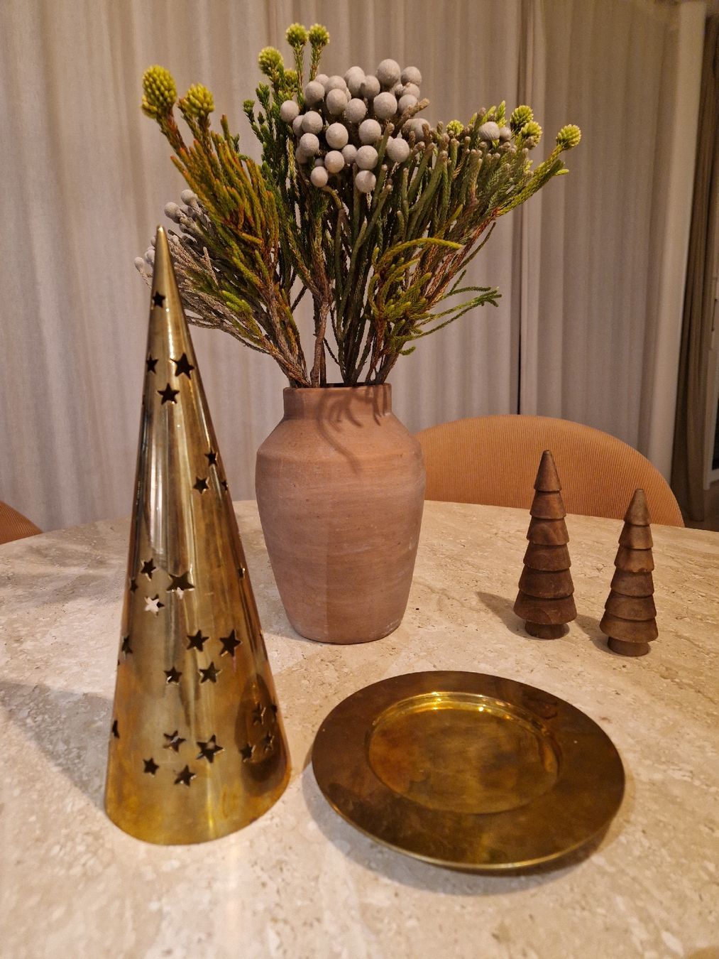 Portacandele: Messing Windlicht Kerzenhalter Sterne – Usato da Obfelden venduto da Vintage-to-go 1