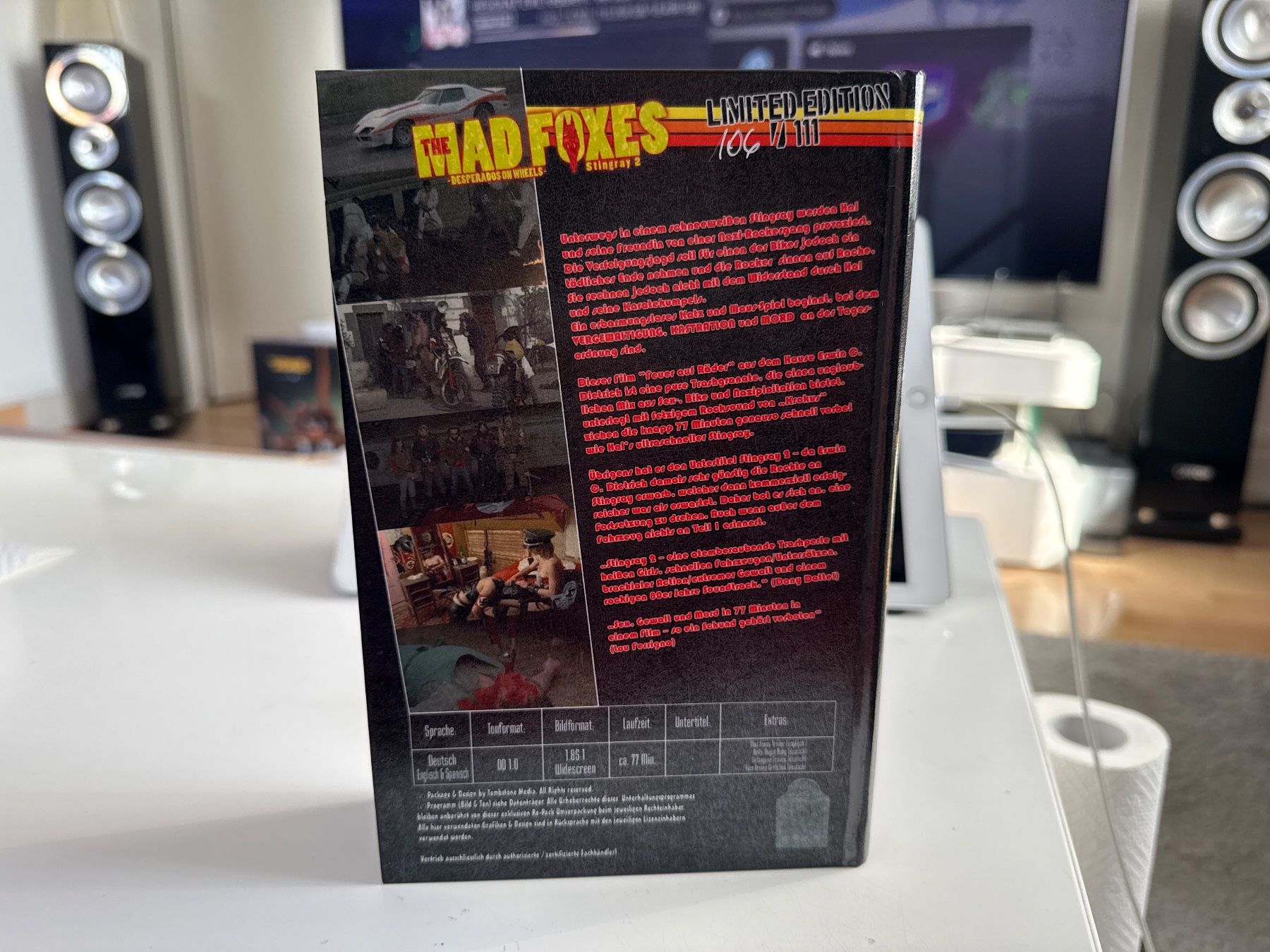Tutti i DVDs: Mad Foxes Grosse Hartbox Vergriffen Limited Edition – Usato da Allschwil venduto da meeresperle 1