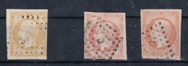 Frankreich Empire Napoleon geschnittene Werte 10 + 40 cent