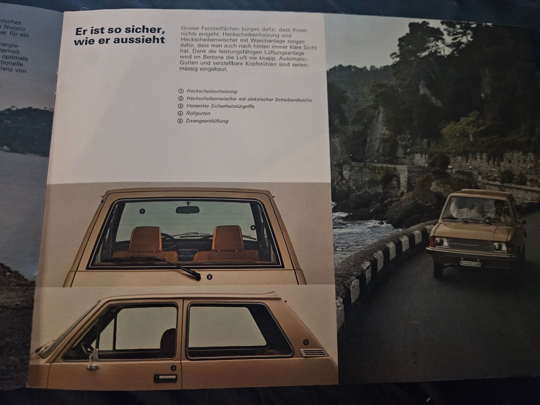 Mini Documenti: Mini Innocenti Bertone 90 SL  120 SL Prospekt 1978 – Usato da Flawil venduto da sr1_f6st 1