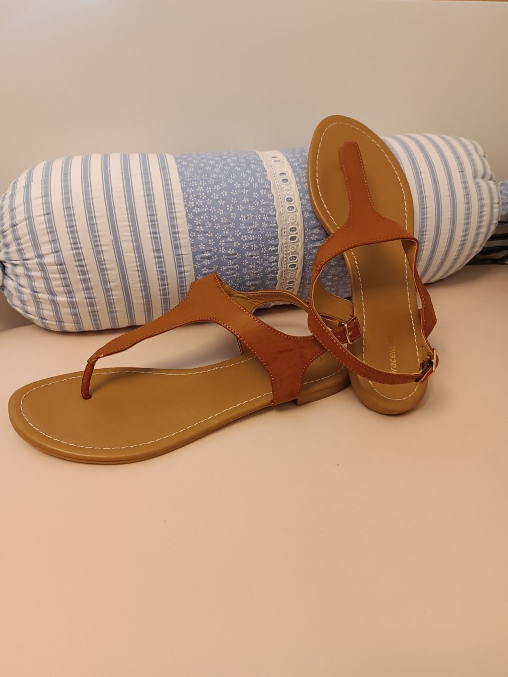 Graceland Damenschuhe: Sandali estivi cuoio marrone. Taglia 42. – Neu (gemäss Beschreibung) aus Gampelen von jacopo189 2
