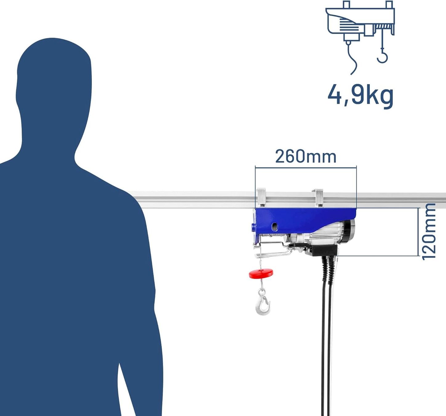 Autre stockage et transport: Seilwinde elektrisch 8m 50/100kg – Neuf avec emballage d'origine à Bottighofen par zaap 3