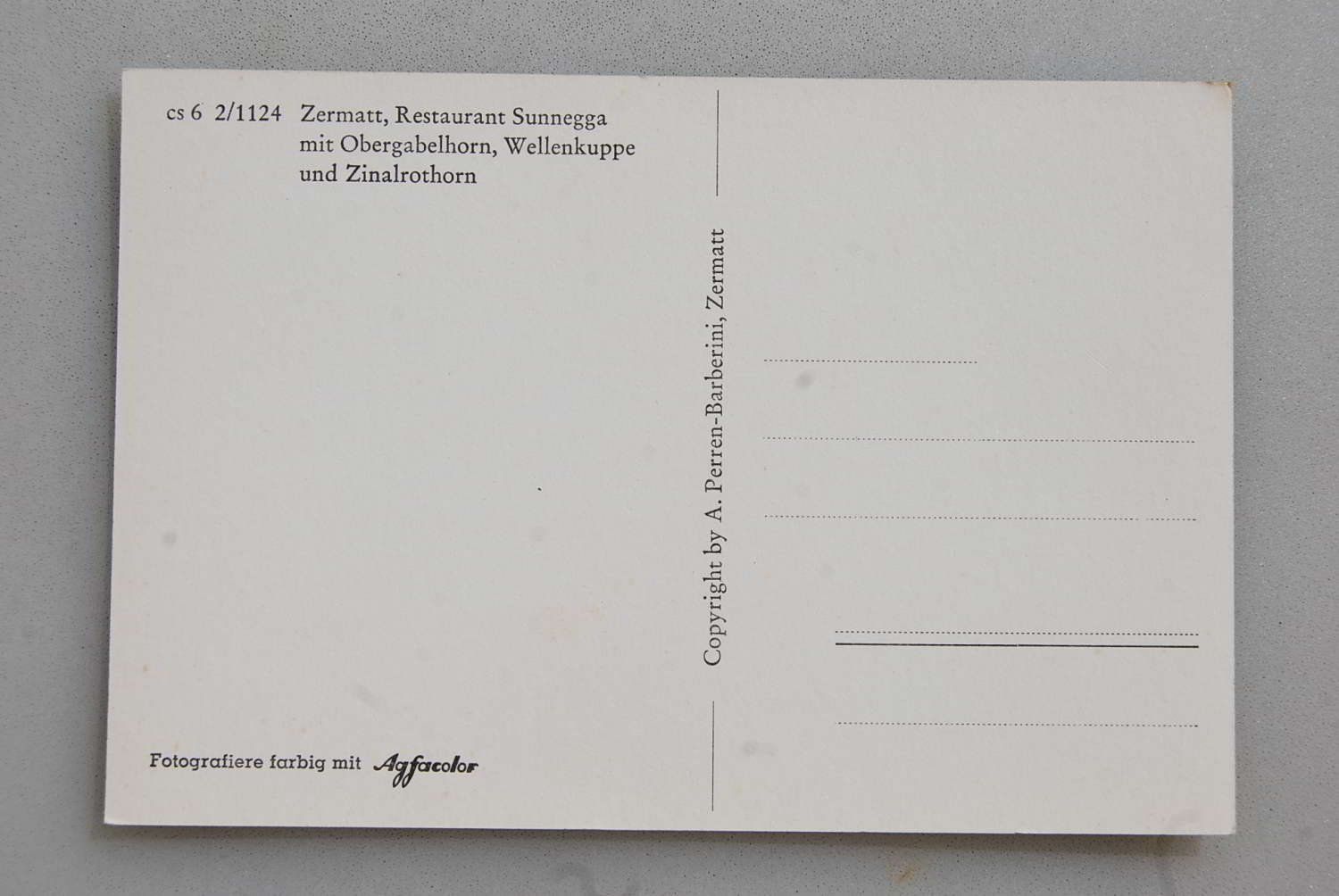 Cartoline postali: AK Zermatt, Restaurant Sunnegga – Usato da Rüfenacht BE venduto da Toro06 1