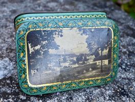 alte BLECHDOSE  Confiserie-Waren-Fabrik J.Suter & Cie. AARAU
