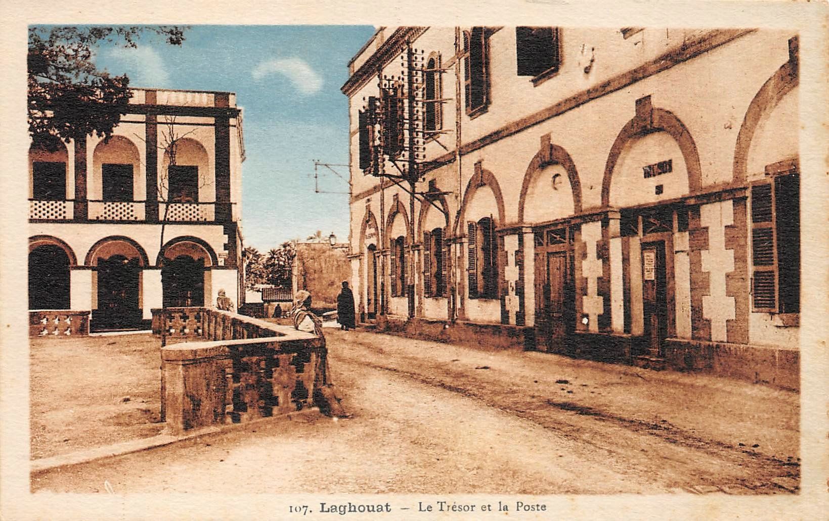 Cartoline postali: Laghouat, Le Tresor et la Poste – Usato da Ottikon b.Kemptth. venduto da Neptun1974