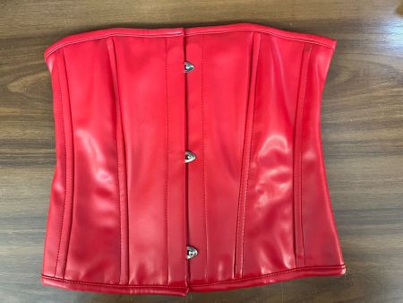 Leder Korsett Large rot (2)