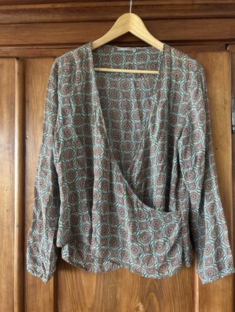 Chemise Nile croisée manche longue taille M