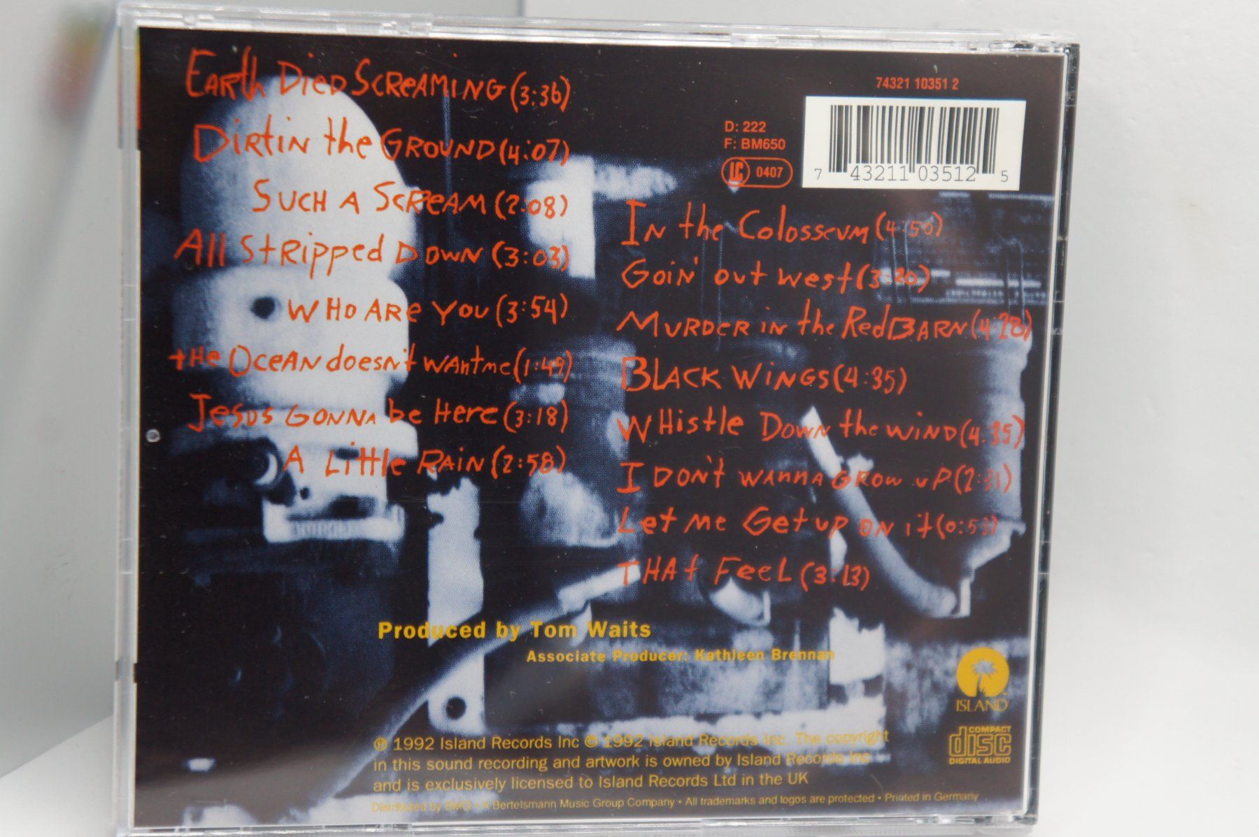 CD: CD: Tom Waits - Bone Machine – Usato da Ernetschwil venduto da luisvonerni 1