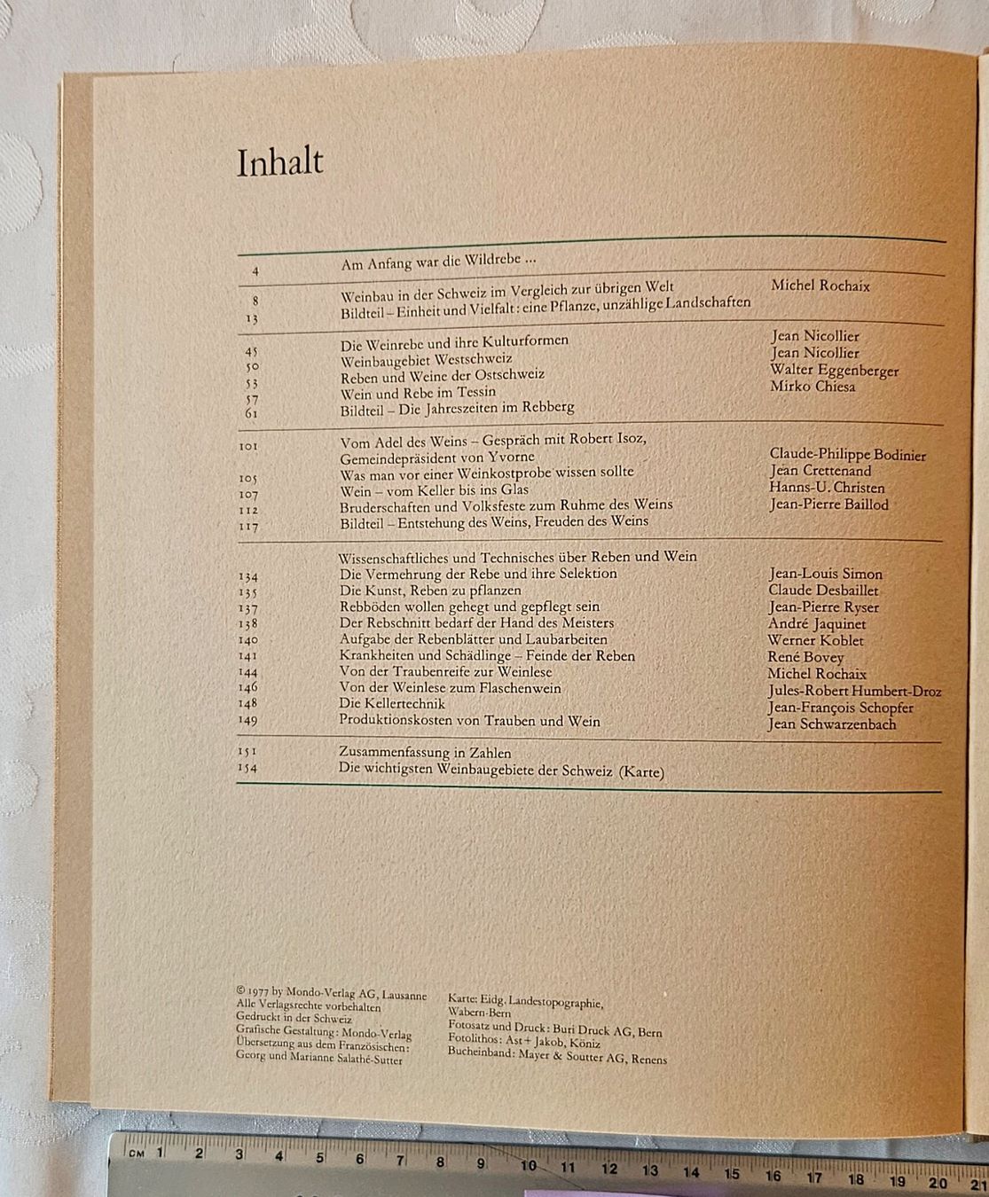 Libri: Sachbuch 'Unsere Reben - Unser Wein' – Usato da Küsnacht ZH venduto da scholli58 3