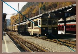 Interlaken Ost. Berner Oberland Bahn. 1994. Foto.
