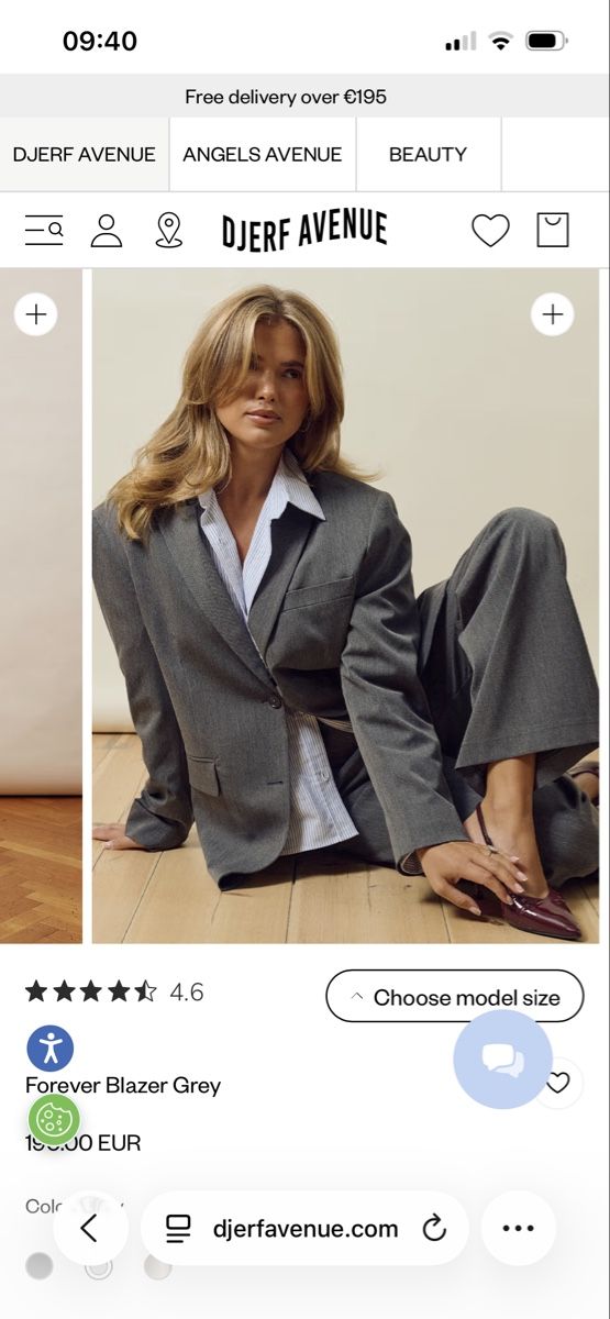 Djerf Avenue Giacche: Djerf avenue forever blazer grey – Usato da zürich venduto da schmid1234 1