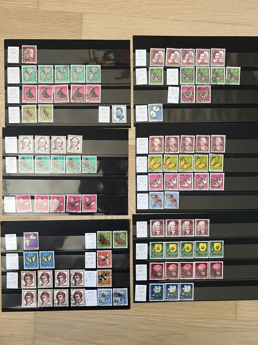 Alle Briefmarken: PJ Sammlung auf über 50Stk. Steckkarten – Gebraucht aus Braunau von Desil2511 6